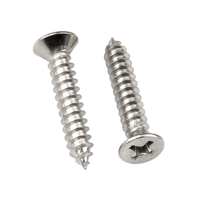 DIN 7982 Countersunk Self Tapping Screws Hardened Zinc Plated